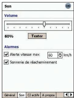 NAVMAN SPIN 100 - Paramètres de son - 1