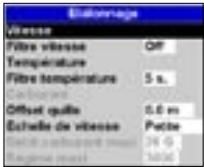 NAVMAN 8120 - Options du menu Paramétrage - 15