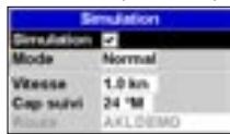 NAVMAN 8120 - Options du menu Paramétrage - 18
