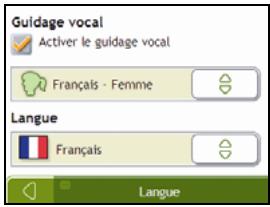 NAVMAN F15 - Langue - 2