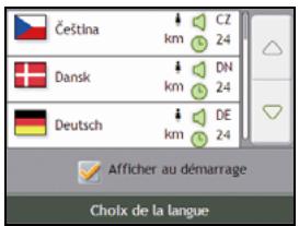 NAVMAN F15 - Sélectionnez la langue de votre choix - 1