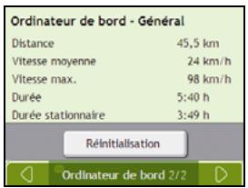 NAVMAN F15 - Comment visualiser les statistiques sur mes trajets à ce jour ? - 1