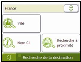 NAVMAN F15 - Ouvrez l'écran Recherche de la destination - 4