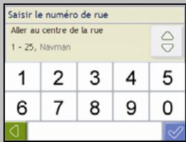 NAVMAN F15 - Utilisation de l'écran Clavier - 4