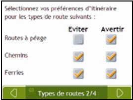 NAVMAN F15 - Types de routes 2/4 - 2