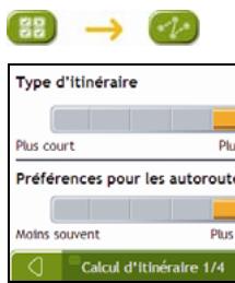 NAVMAN F15 - Options d'itinétaire - 1