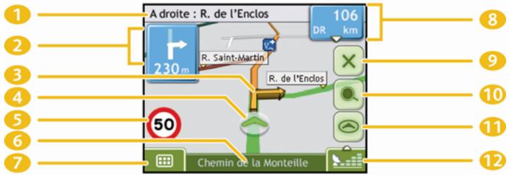 NAVMAN F15 - Écran Carte en 3D - 1