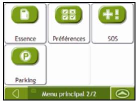 NAVMAN F25 - Écran Menu principal - 2
