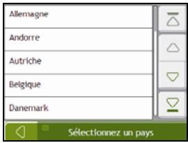 NAVMAN F25 - Sélectionnéz le pays - 1