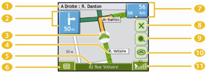 NAVMAN F25 - Écran Carte en 2D - 1