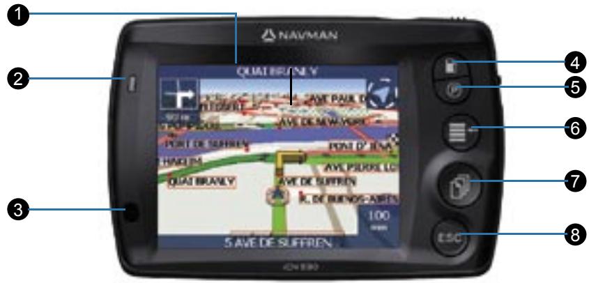 NAVMAN ICN 530 - Fonctions de l'iCN - 1