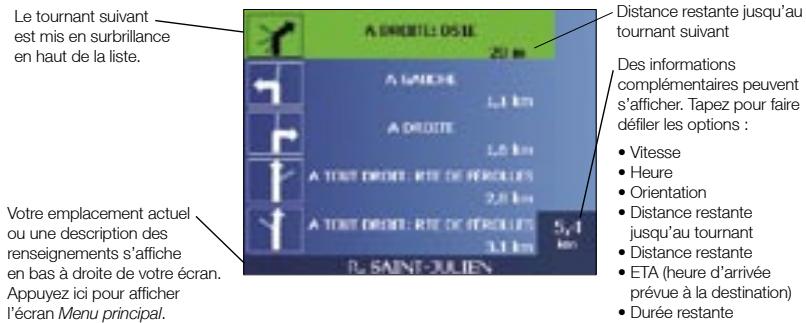 NAVMAN ICN 530 - Ecran 5 tournants suivants - 1