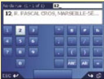 NAVMAN ICN 530 - Cinquième étape : Trouver le nombre de rue correspondant à votre point de destination - 1