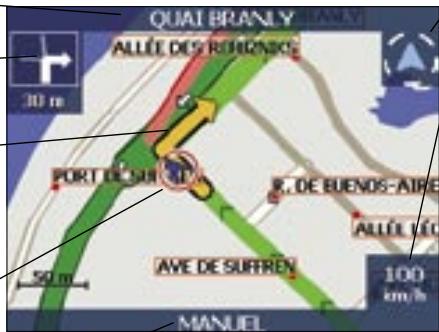 NAVMAN ICN 530 - Ecran Carte en 2D - 1