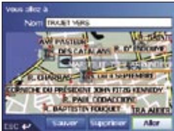 NAVMAN ICN 530 - Navigation vers un favori - 1