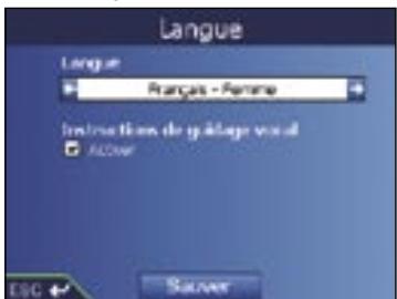 NAVMAN ICN 530 - Choix de la langue - 1