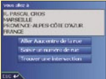 NAVMAN ICN 530 - Quatrième étape : Trouver la rue qui correspond à votre point de destination - 2