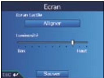 NAVMAN ICN 530 - Preférences du matériel - Ecran - 1