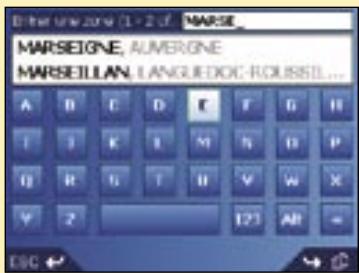 NAVMAN ICN 530 - Troisième étape : Trouver la région de votre point de destination - 1