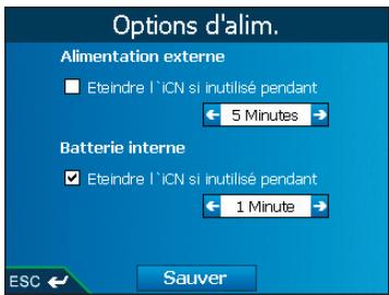 NAVMAN ICN 550 - Mise en vue pour une économie d'énergie - 1