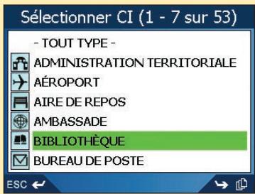 NAVMAN ICN510 - Troisième étape : sélectionner le type de CI - 1