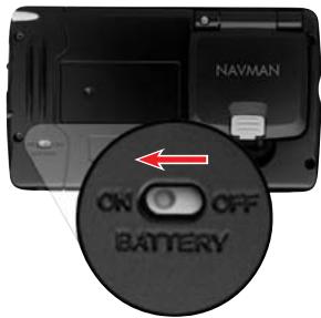 NAVMAN ICN510-520-SMARTST2005 - Première étape : Mise en marche de l'iCN - 1