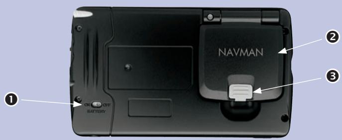 NAVMAN ICN510-520-SMARTST2005 - Éléments au dos de l'appareil - 1