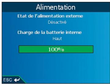 NAVMAN ICN520 - Preférences du matériel - Alimentation - 1