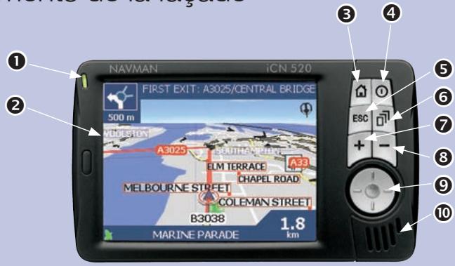 NAVMAN ICN520 - Fonctions de l'iCN - 1