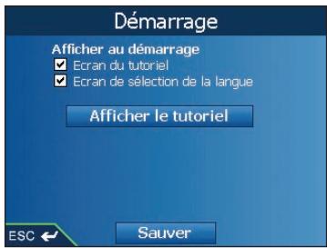 NAVMAN ICN520 - Preférences de démarrage - 1