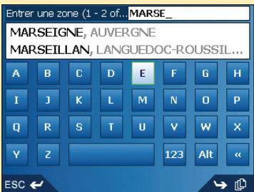 NAVMAN ICN550-SMARTSTV2 - Troisième étape : Trouver la région de votre point de destination - 1