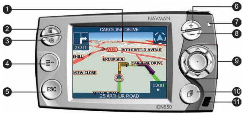 NAVMAN ICN550-SMARTSTV2 - Éléments de la façon - 1