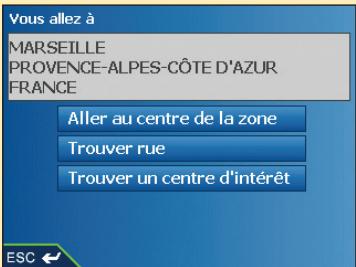 NAVMAN ICN550-SMARTSTV2 - Troisième étape : Trouver la région de votre point de destination - 2