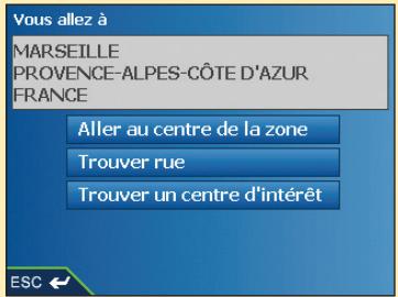 NAVMAN ICN550-SMARTSTV2 - Troisième étape : Trouver la région de destination - 2