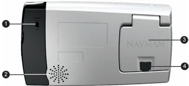 NAVMAN ICN550-SMARTSTV2 - Éléments au dos de l'appareil - 1