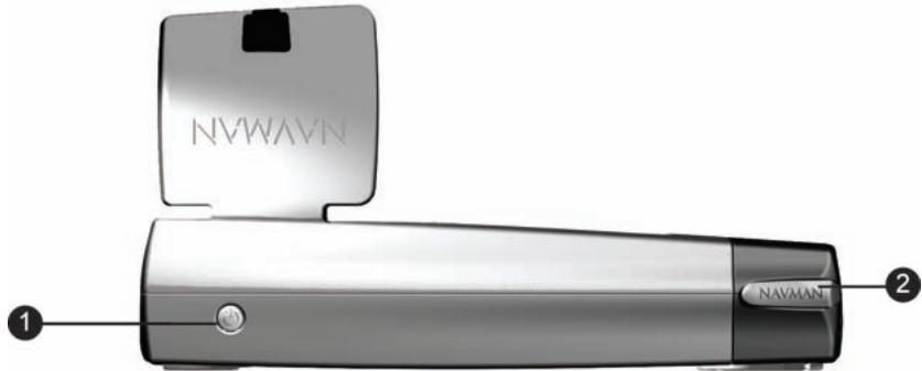 NAVMAN ICN550-SMARTSTV2 - Éléments sur le dessus de la façade - 1