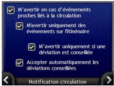 NAVMAN N-SERIES B2+ - Comment personneliser les préférences de circulation ? - 2