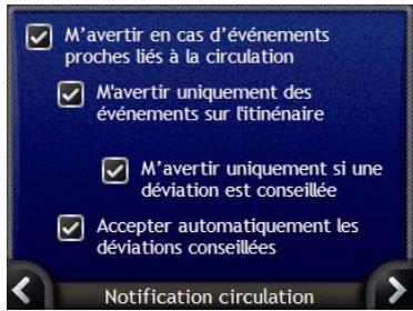 NAVMAN N-SERIES-B2-TRAFFIC - Comment personnaliser les préférences de circulation ? - 2