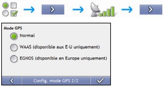 NAVMAN S-SERIES 3D - Configuration du mode GPS - 1