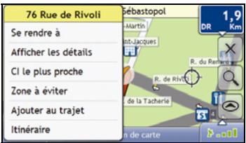 NAVMAN S-SERIES 3D - Comment utiliser le Menu Carte ? - 1