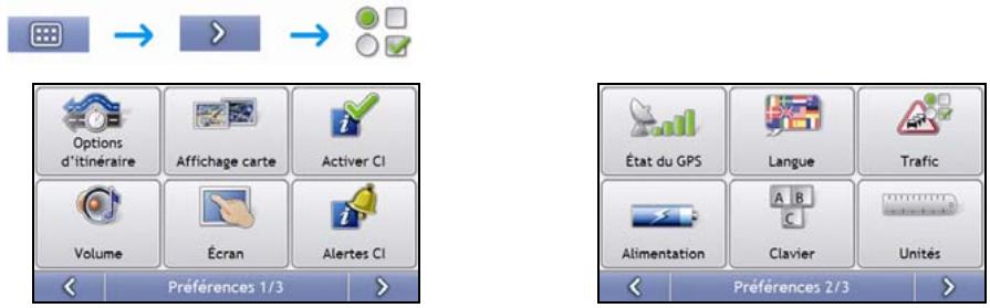 NAVMAN S-SERIES 3D - Que puis-je personneliser ? - 1
