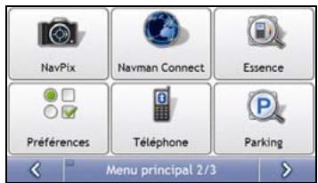 NAVMAN S-SERIES 3D - Écran Menu principal - 2
