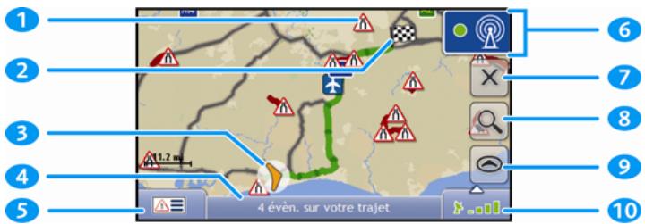 NAVMAN S-SERIES 3D - Écran Aperçu de la circulation - 1