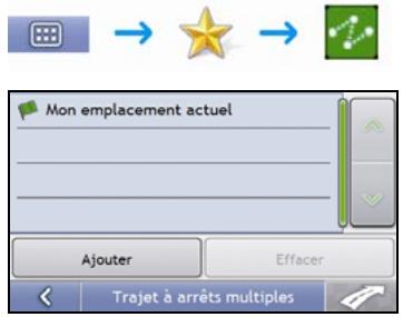 NAVMAN S-SERIES 3D - Ouvrez l'écran Trajet à arrêts multiples - 1