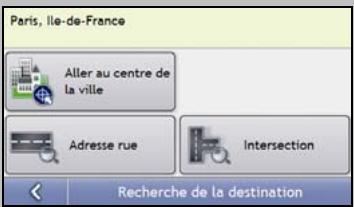 NAVMAN S50 3D - Utilisation de l'écran Recherche de la destination - 1