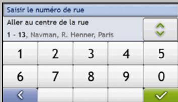 NAVMAN S50 3D - Utilisation de l'écran clavier - 4
