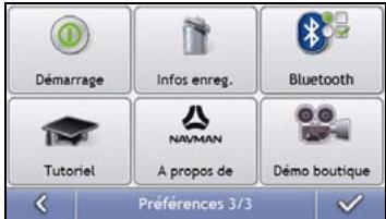 NAVMAN S50 3D - Que puis-je personnaliser ? - 2