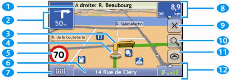 NAVMAN S50 3D - Écran Carte en 3D - 1