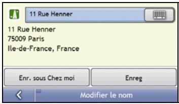 NAVMAN S50 3D - Comment modifier le nom d'un favori ? - 5