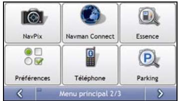 NAVMAN S70 3D - Écran Menu principal - 2